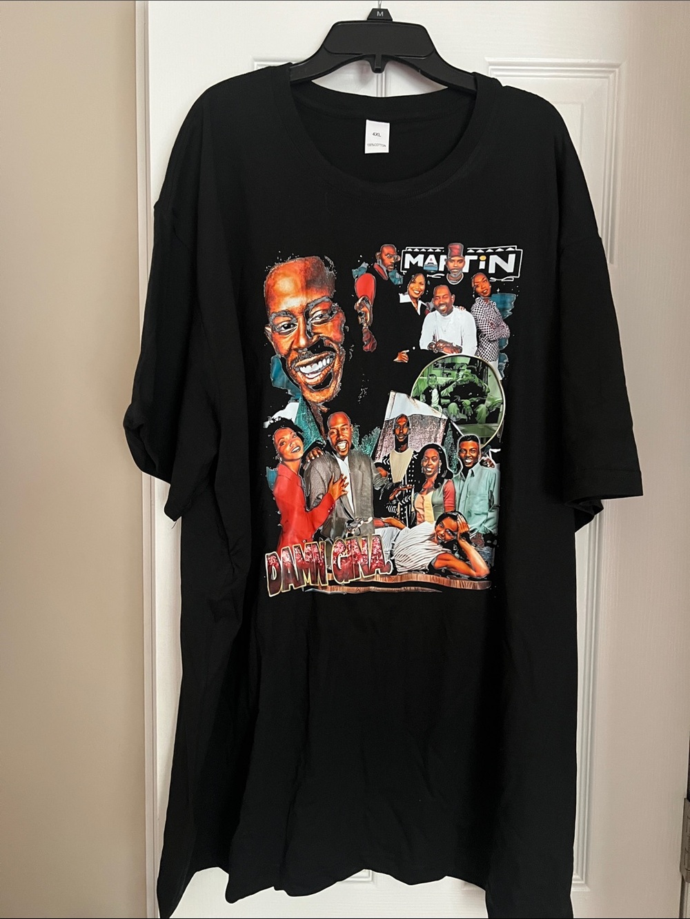 Black Graphic Men’s T-Shirt with Cast of Martin !